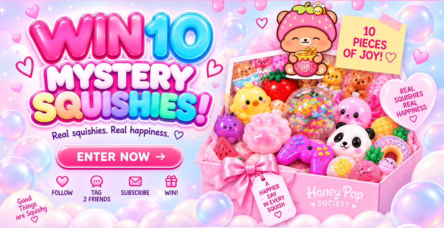 Win 10 Mystery Squishies from Honey Pop Society