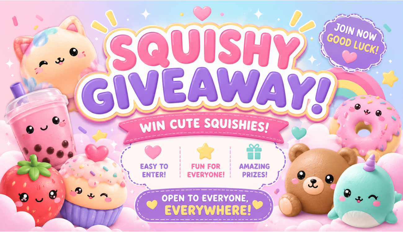 Honey Pop Society 10 mystery squishies giveaway